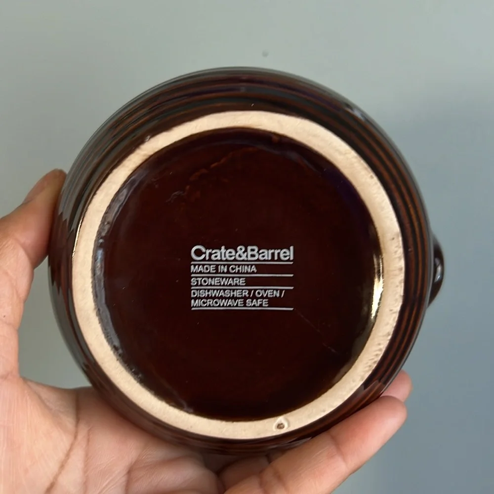 Crate & Barrel | Brunswick Chili Bean Serving Bowl Stoneware